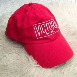 NWT VS Victoria RED Sport Baseball Cap hat